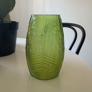 Green Palm Vase